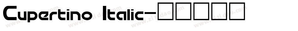 Cupertino Italic字体转换